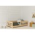 ADEKO Dječji krevet od masivnog bora 90x140 cm u prirodnoj boji Mila CPW 