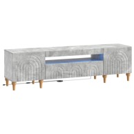 LED TV kabinet od konstruiranog drva, betonsko sivi