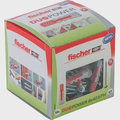 FISCHER Tipla DUOPOWER 8x40 S PH LD 50 kom