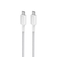 ANKER USB-C na USB-C pleteni kabel 322, bijeli, 1.8m