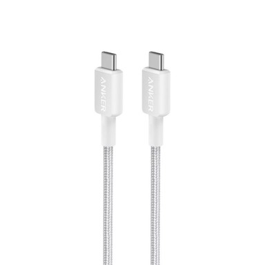 ANKER USB-C na USB-C pleteni kabel 322, bijeli, 1.8m