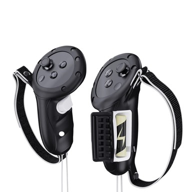 Zaštitna navlaka za kontrolere Quest 3 / 3S, silikon, periva, pristup bateriji, crna