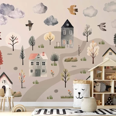 Foto tapeta Skandinavska dolina, 400x280 cm, Standard