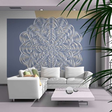 Foto tapeta White ornament 300x231