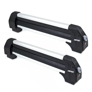 AMIO SSR-01S krovni nosač za skije i snowboard, 4 para skija / 2 snowboarda, 57 cm opis proizvoda