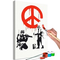 Slika za samostalno slikanje Peace Sign 40x60