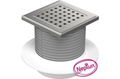 ENPRO Odvod u podu NEPTUN, donji, D 50 mm, prirubnica, okvir od nehrđajućeg čelika, GATE rešetka
