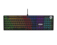 MSI Gaming tipkovnica Forge GK320 Red, USB, QWERTY EN, crna