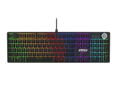 MSI Gaming tipkovnica Forge GK320 Red, USB, QWERTY EN, crna