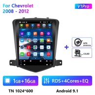 Auto radio za Chevrolet Cruze J300 2008-2012, Podofo, Android 10, 8 jezgri, 1GB 16GB, + kamera