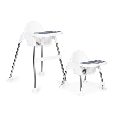 ECOTOYS Stol za hranjenje, 2 u 1, bijeli