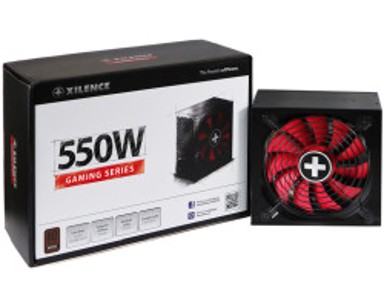 XILENCE Napajanje za gaming, 550W, ATX 2.4 80+ BRONZE, aktivan PFC, 2×PCIe, 6×SATA, 20+4-pina, 120mm, ventilator, crno