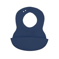 BABYONO Silikonski podbradak, tamno plava