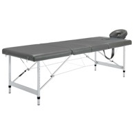 Masažni stol, 186 x 68 cm, aluminijski okvir, antracit