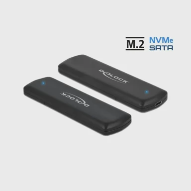 DELOCK Kućište za SSD USB 3.1 Type-C M.2 NVMe PCIe ili SATA 42633