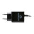 MOBILIZE kućni punjač, 15 W, USB i USB-C, crni
