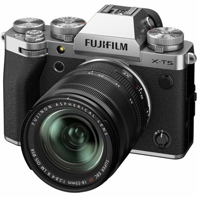 FUJIFILM Digitalni fotoaparat X-T5, XF 18-55mm F2.8-4 KIT, srebrni