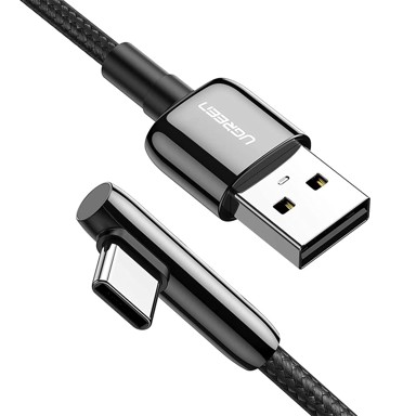 UGREEN USB kabel na kutni USB kabel C, 3 A, 2 m, crni