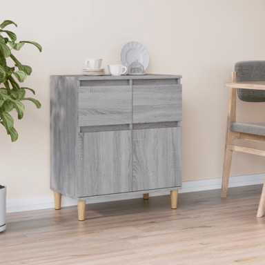Komoda sivog hrasta sonome 60x35x70 cm od konstruiranog drva
