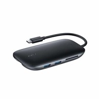 AUKEY USB hub CB-C71 interface 5000 Mbit/s, crni