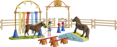 SCHLEICH Set Farm World Trening agilnosti ponija 42481