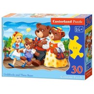CASTORLAND Puzzle Zlatokosa i tri medvjeda, 30 komada