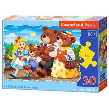 CASTORLAND Puzzle Zlatokosa i tri medvjeda, 30 komada