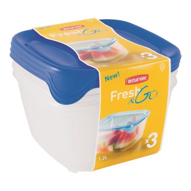 Posuda za hranu Fresh&Go 3x1,2 l