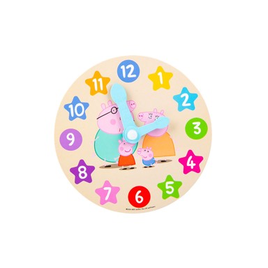 PEPPA PIG Drveni sat Obitelj