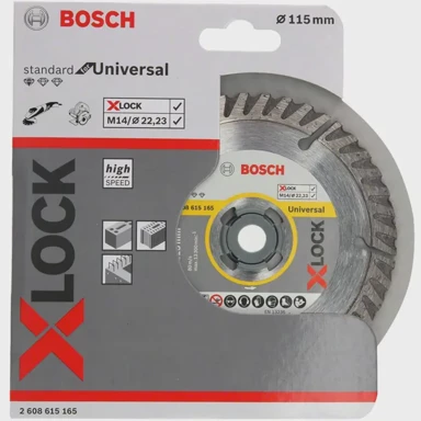 BOSCH Dijamantna rezna ploča X-Lock Standard For Universal, 115 mm (115 × 22.23 × 2 × 10 mm)
