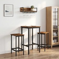 Barski stol 52 x 52 x 90 cm od konstruiranog drva, staro drvo