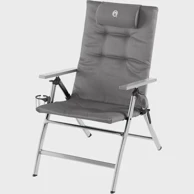 COLEMAN Stolac za kampiranje Padded Recliner, 5 položaja, sivo/srebrna