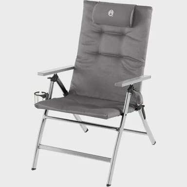 COLEMAN Stolac za kampiranje Padded Recliner, 5 položaja, sivo/srebrna