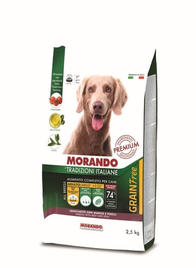 MORANDO Hrana za pse Grain Free Adult, govedina, 2.5 kg