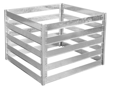 ROJAPLAST Posuda za kompost, 560 l, 93 x 93 x 70 cm, pocinčani čelik