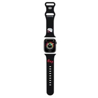 HELLO KITTY Remen za pametni sat Apple Watch 38/40/41 mm Silicone Kitty Head, crni