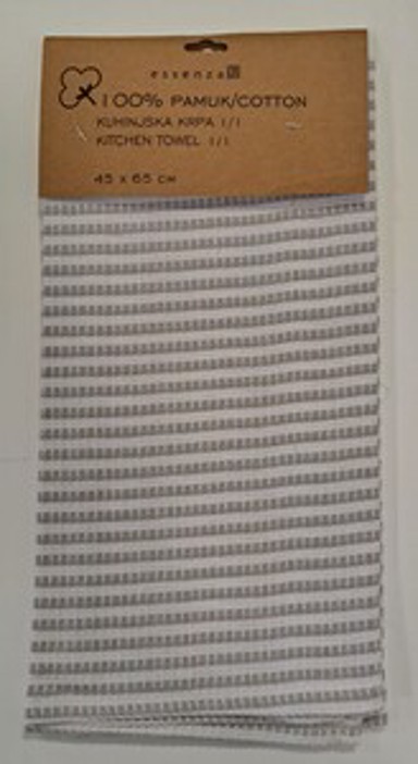 HRC Kuhinjska krpa Waffle, 45x65cm, pruge, bež