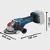 BOSCH Aku kutna brusilica X-LOCK BITURBO GWX 18V-15 P Professional, solo 125 mm, L-BOXX