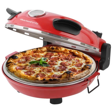 MELCHIONI FAMILY Pizza pekač s termometrom 1200 W Bellanapoli Plus