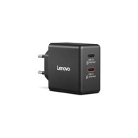 LENOVO Punjač Dual USB-C 65W GaN Charger 40AW065BEU, crni