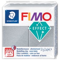 STAEDTLER Masa za modeliranje 8010-81, FIMO Effect Metallic, 57 g, metalik srebrna