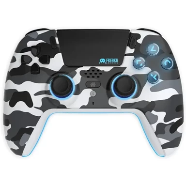 FREAKS AND GEEKS Bežični LED kontroler za PS5, White Camo