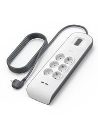 BELKIN Prenaponska zaštita 6 utičnica + 2xUSB-A, 2m kabel BSV604vf2M-V2