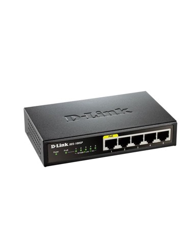 D-LINK Switch DES-1005P/E, 5-Port, Fast Ethernet, PoE