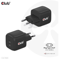 CLUB3D Punjač CAC-1909EU, crni