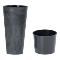 Cvjetnjak TUBUS SLIM BETON, 20 cm, antracit