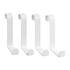 WENKO Set s 4 bijele kukice za vješanje Home