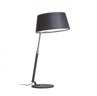 RENDL Stolna lampa, Ritzy, 230V, E27 42W, crna, krom