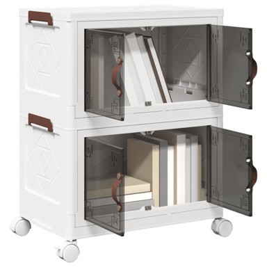 Složiva kutija za pohranu kotačima 2nivoa, 28L 48,5x29,5x59,5 cm