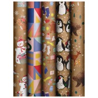 STEWO Ukrasni papir Natur Xmas Kids 1613 99, rola, 70 x 500 cm, novogodišnji